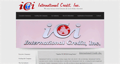 Desktop Screenshot of internationalcreditinc.com