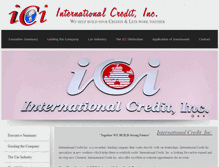 Tablet Screenshot of internationalcreditinc.com